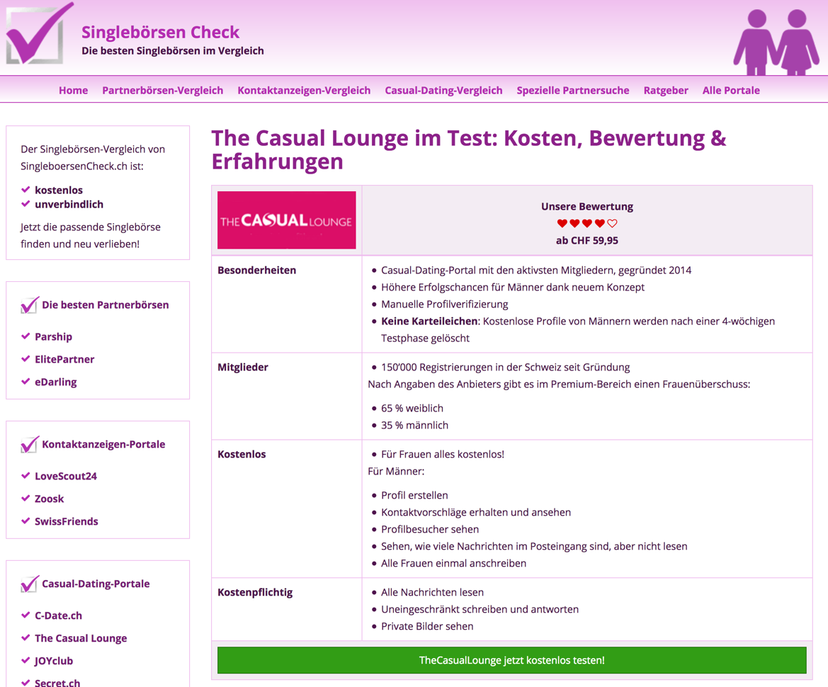 Tests et comparatifs TheCasualLounge